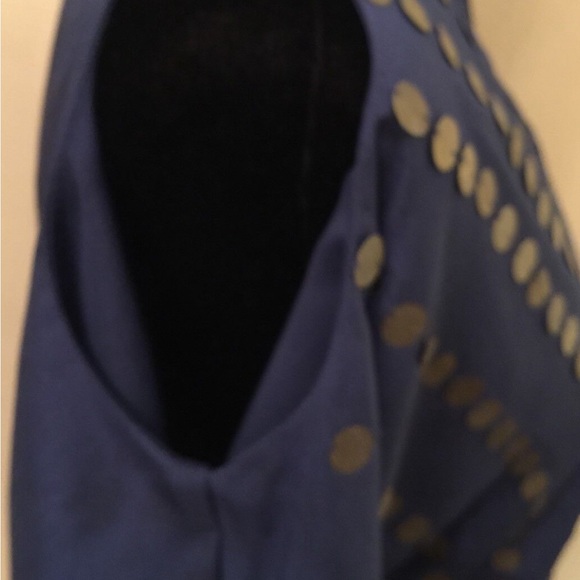 SPARKLE & FADE, size small, dark blue jewelled shirt - Picture 2 of 5